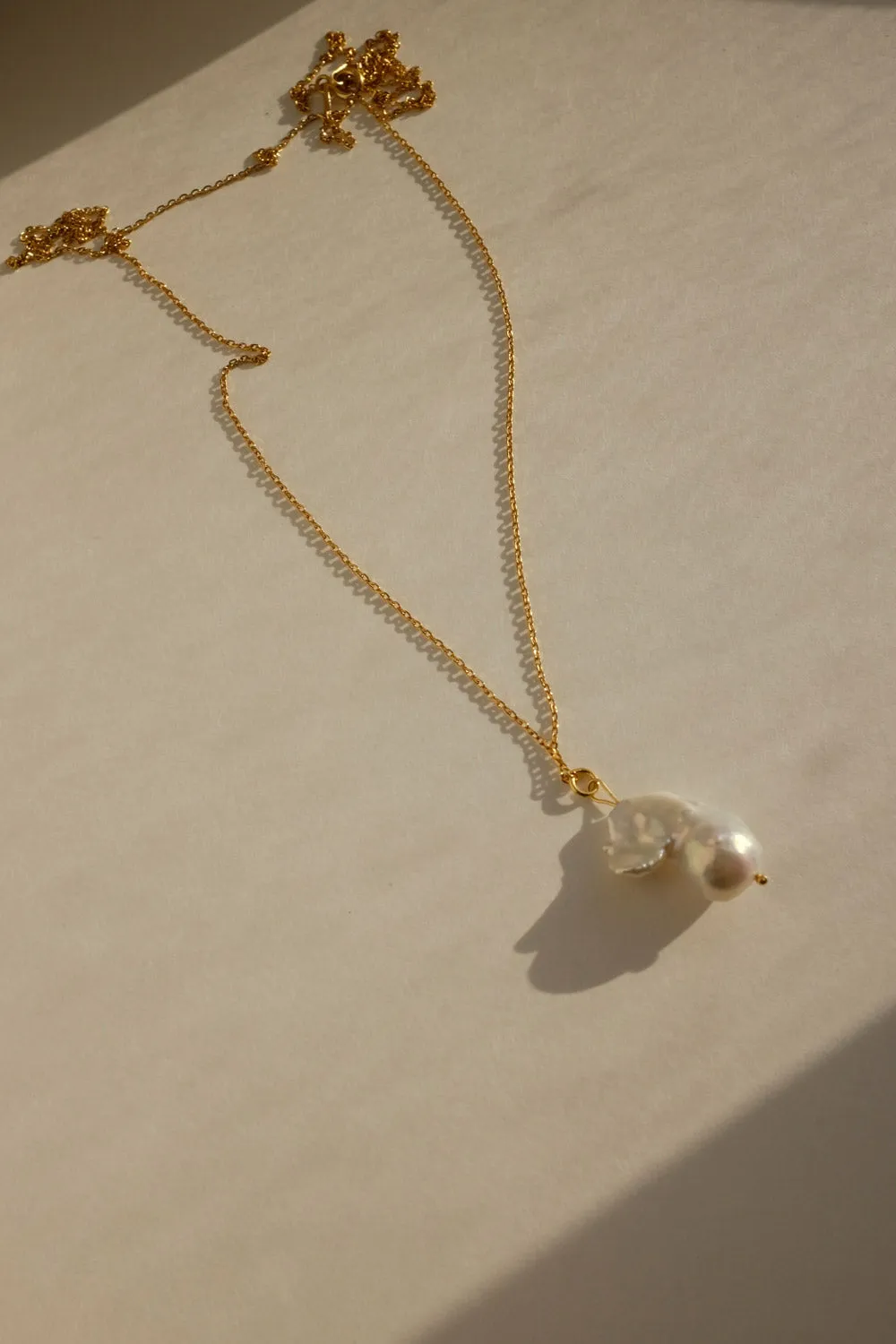 0026_PEARL LONG NECKLACE 925 GOLD