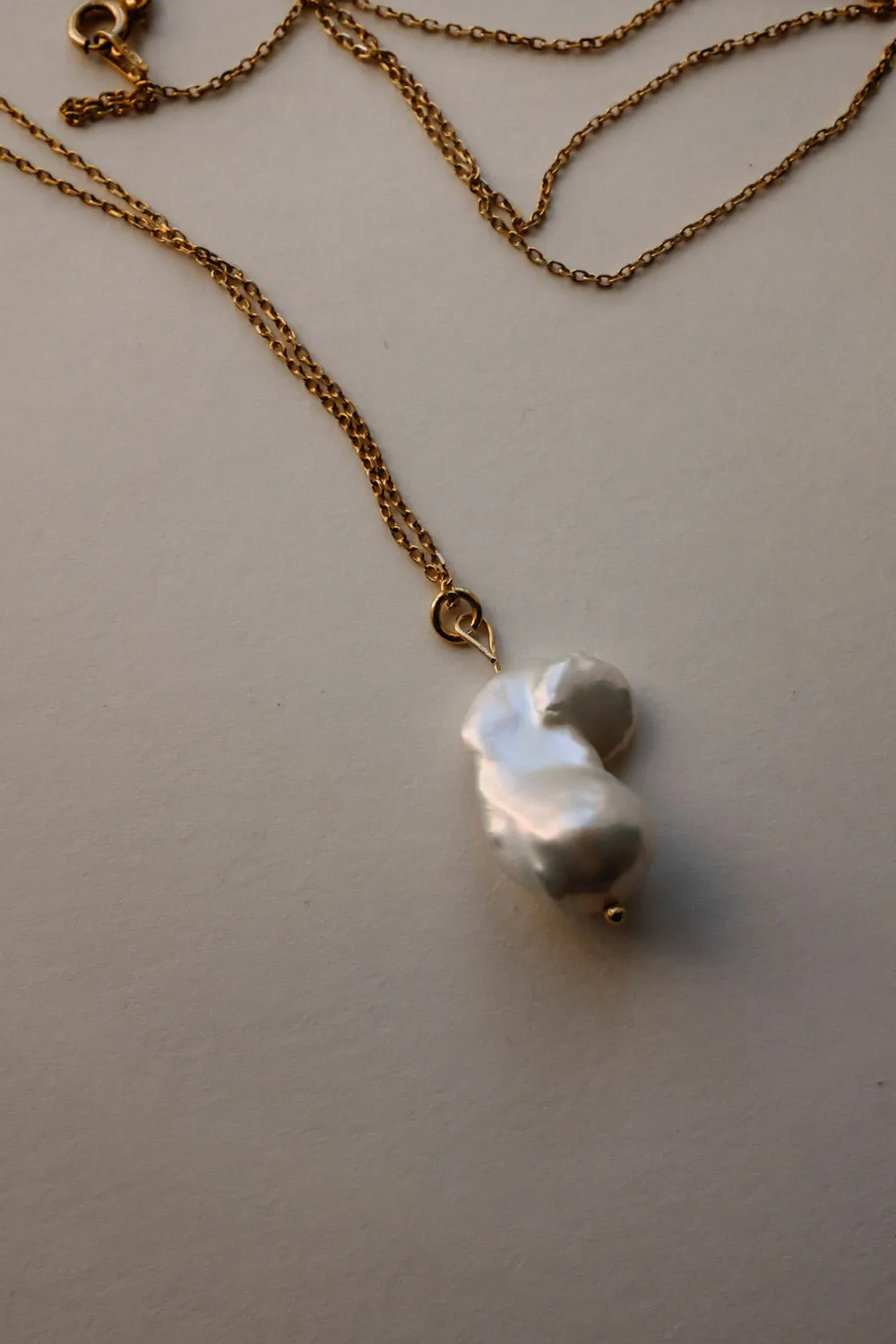 0026_PEARL LONG NECKLACE 925 GOLD