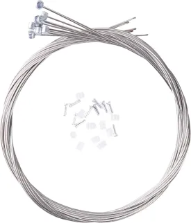 10PCS 1.7M Stainless Steel Bike Brake Inner Cables,Bike Brake Line Core for Mountain Bike,Bike Brake Inner Line Set include Cable Tips and O-rings