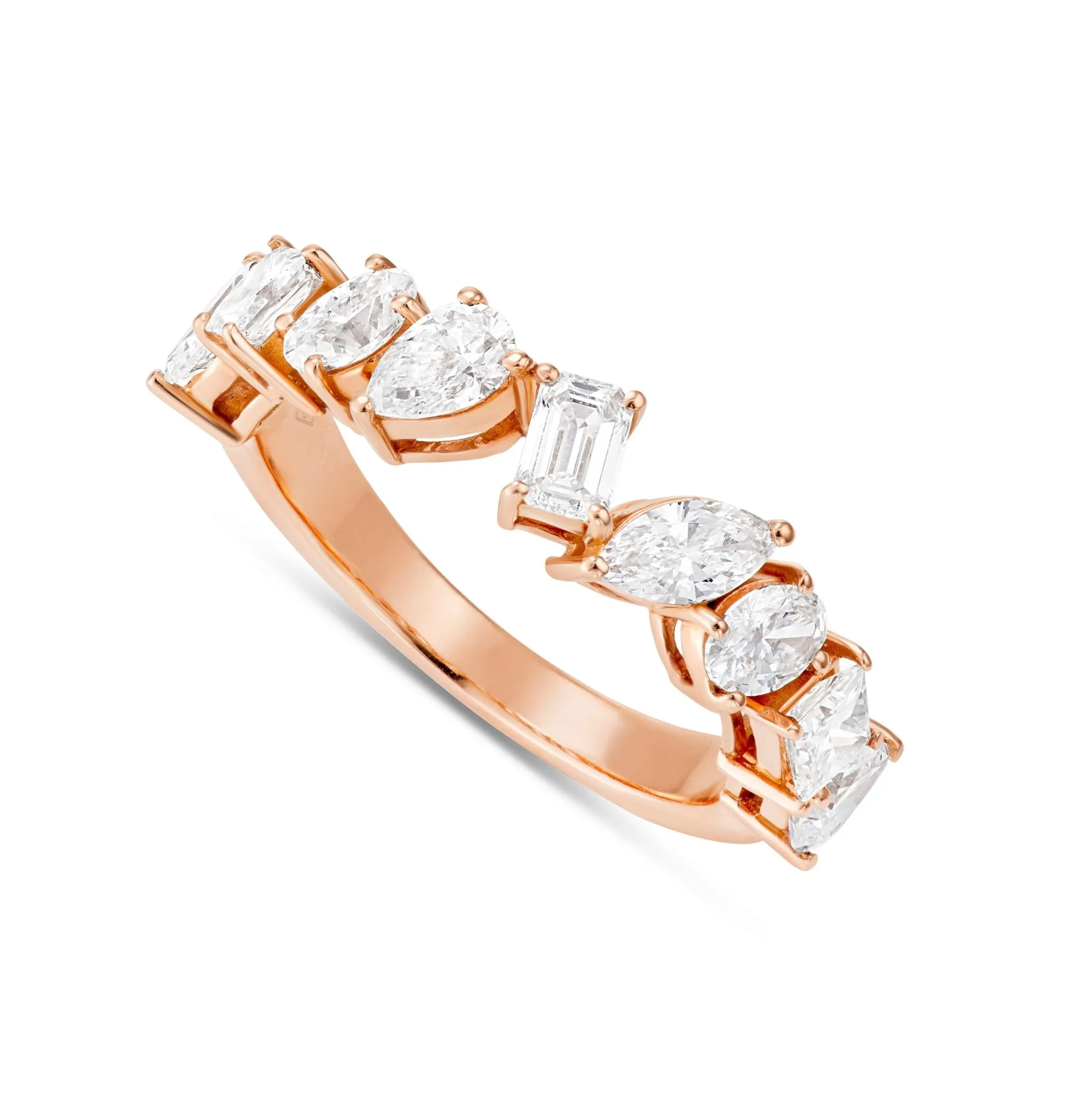 14K Gold 1.83ct Multi-cut Diamond Ring