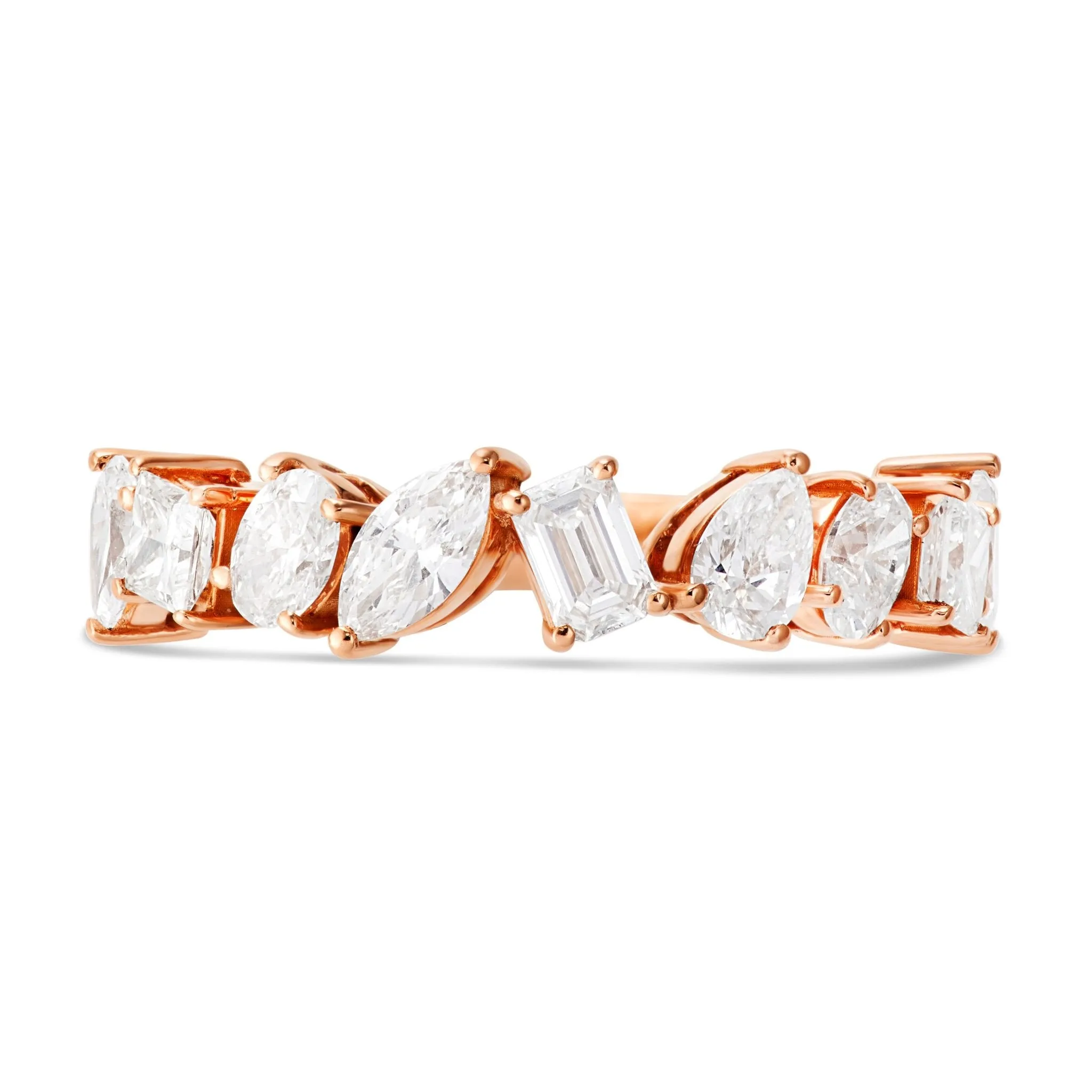 14K Gold 1.83ct Multi-cut Diamond Ring