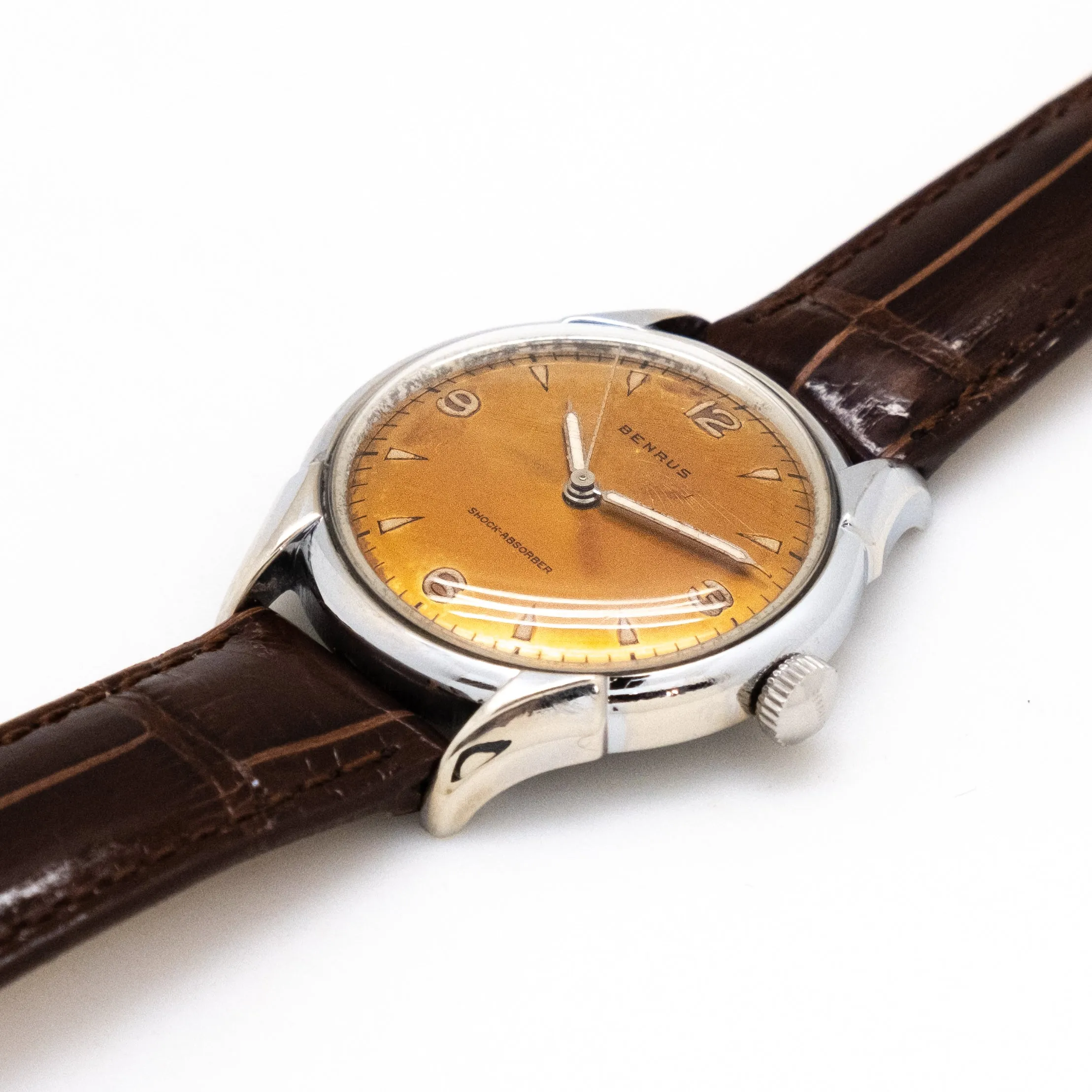 1960's Vintage Benrus Chrome & Stainless Steel Watch (# 14736)