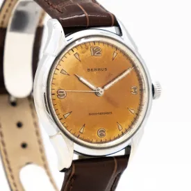1960's Vintage Benrus Chrome & Stainless Steel Watch (# 14736)