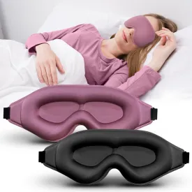 3D Advanced Eye Mask for SleepingUltra Delicate Soft Skin Friendly Eye mask100% Blackout Sleep Eye Mask for Sleep, Eyelash Extension Sleep mask