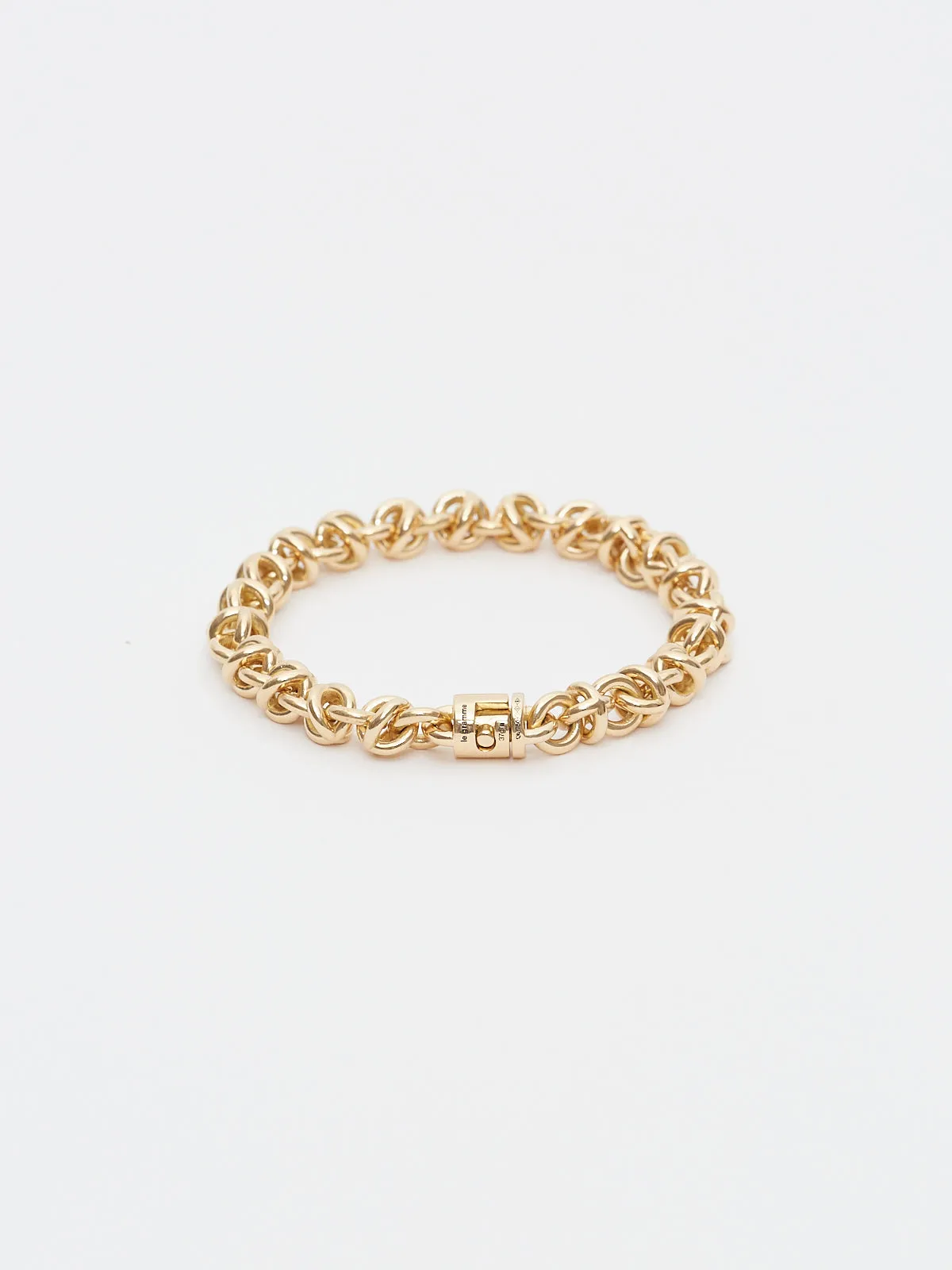 45g Entrelacs DM Bracelet in Slick Polished 750 Yellow Gold