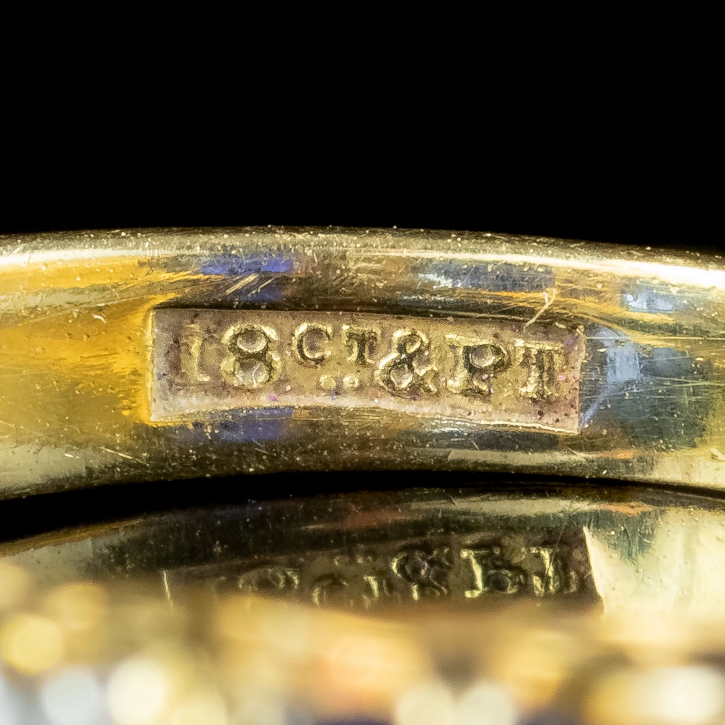 Antique Edwardian Sapphire Diamond and Gold Ring 2.7ct Sapphire With Cert