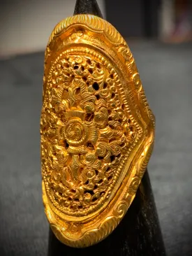 Antique Vermeil Double Dorje Ring