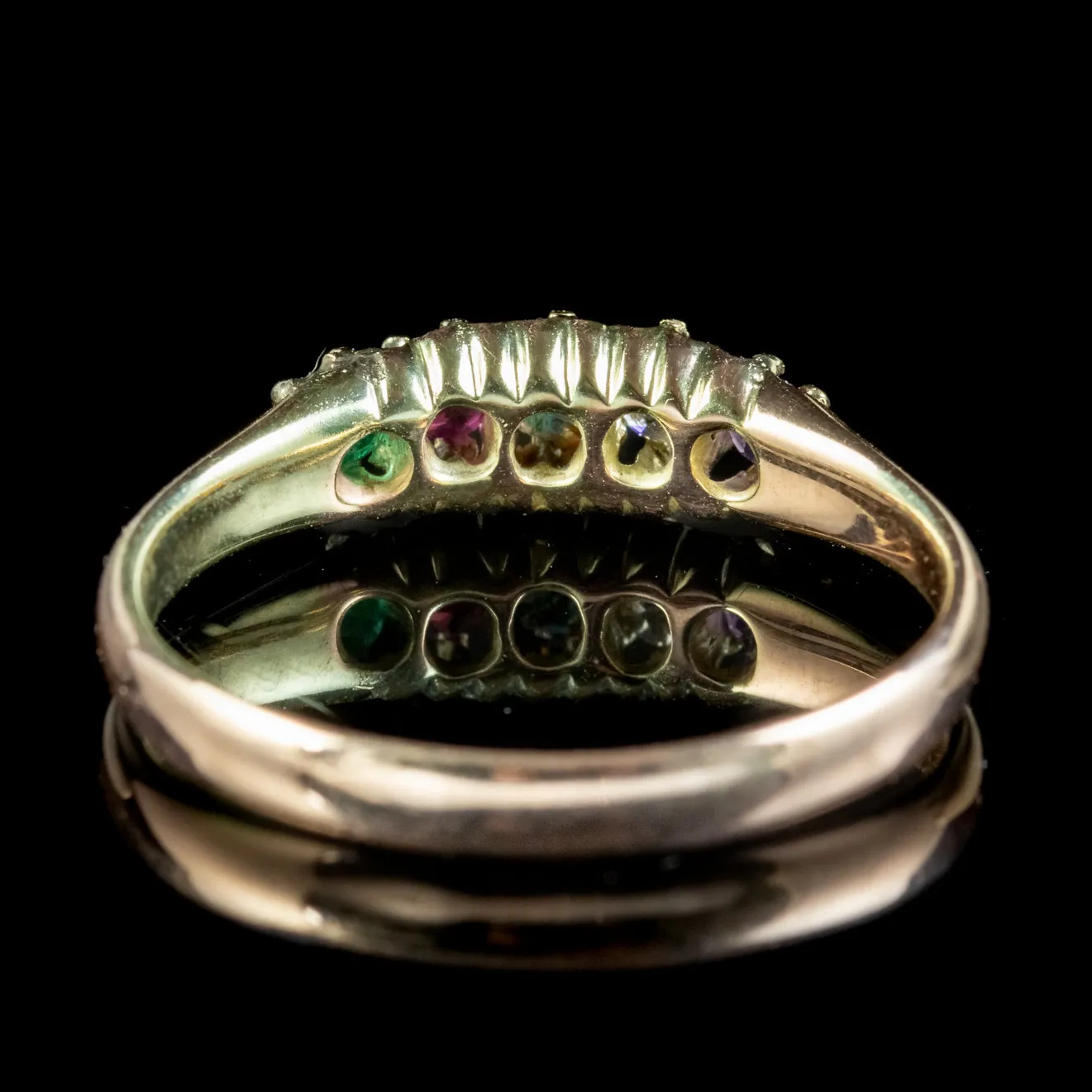 Antique Victorian Adore Sentiment Ring Circa 1880