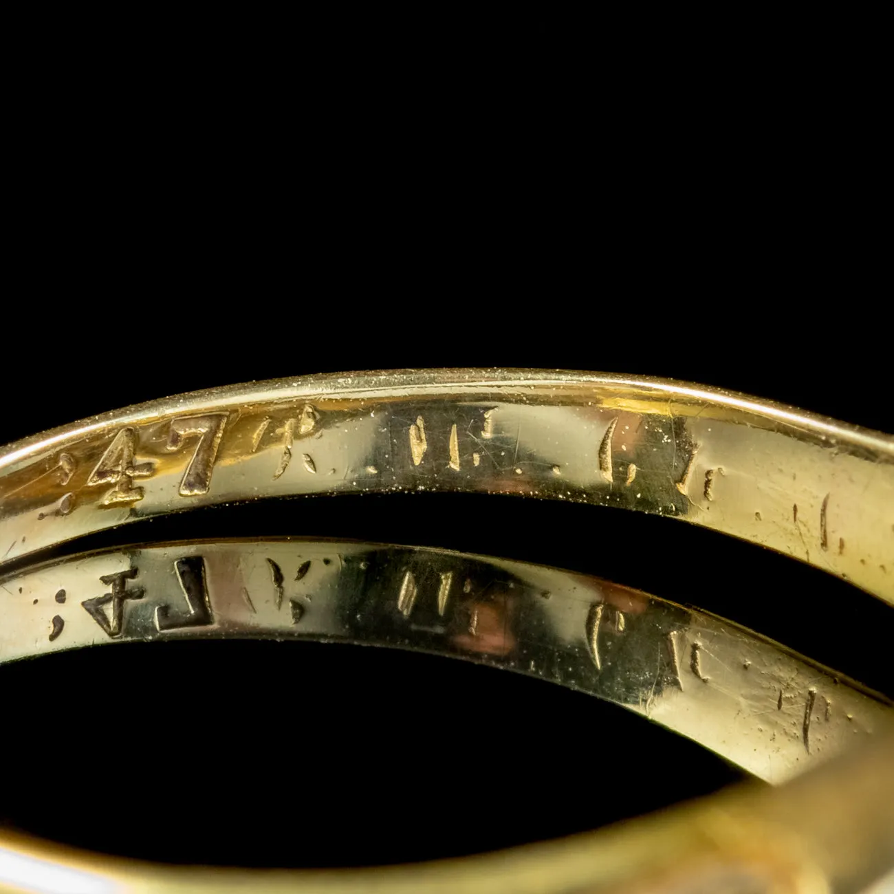 Antique Victorian Diamond Five Stone Ring 0.50ct Of Diamond