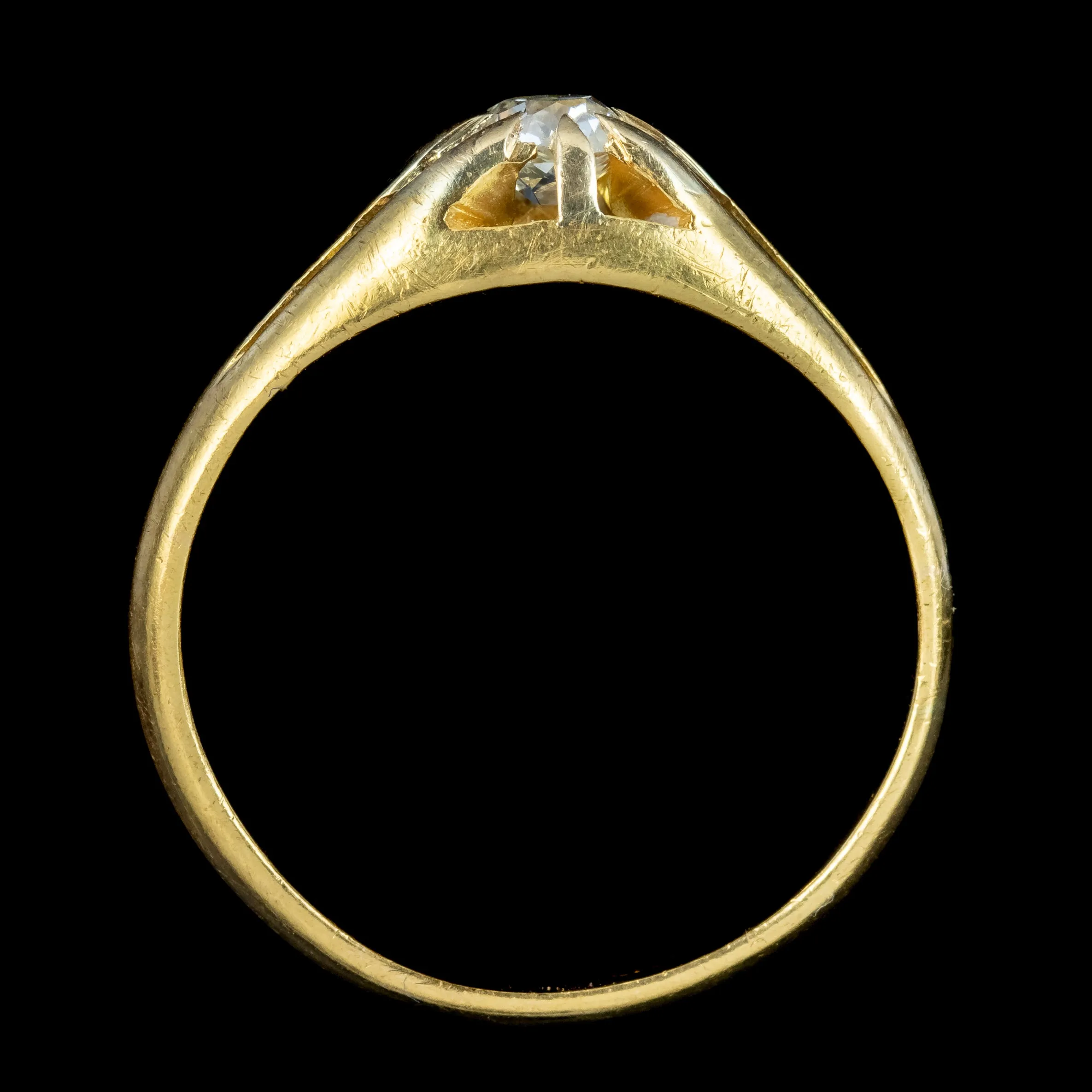 Antique Victorian Diamond Solitaire Ring 0.30ct Diamond