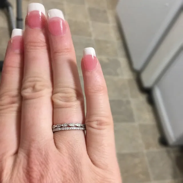 Art Deco Half Eternity Band Set