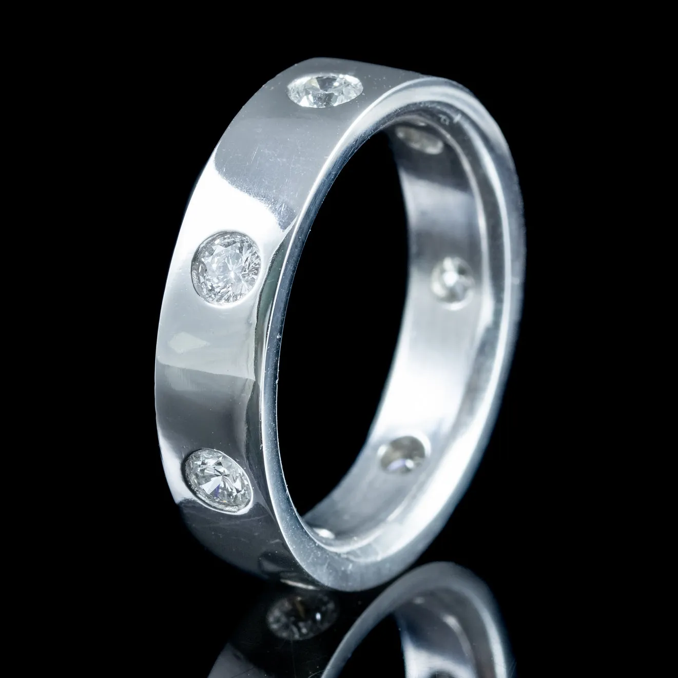 Art Deco Style Diamond Eternity Band Ring 1.4ct Diamond
