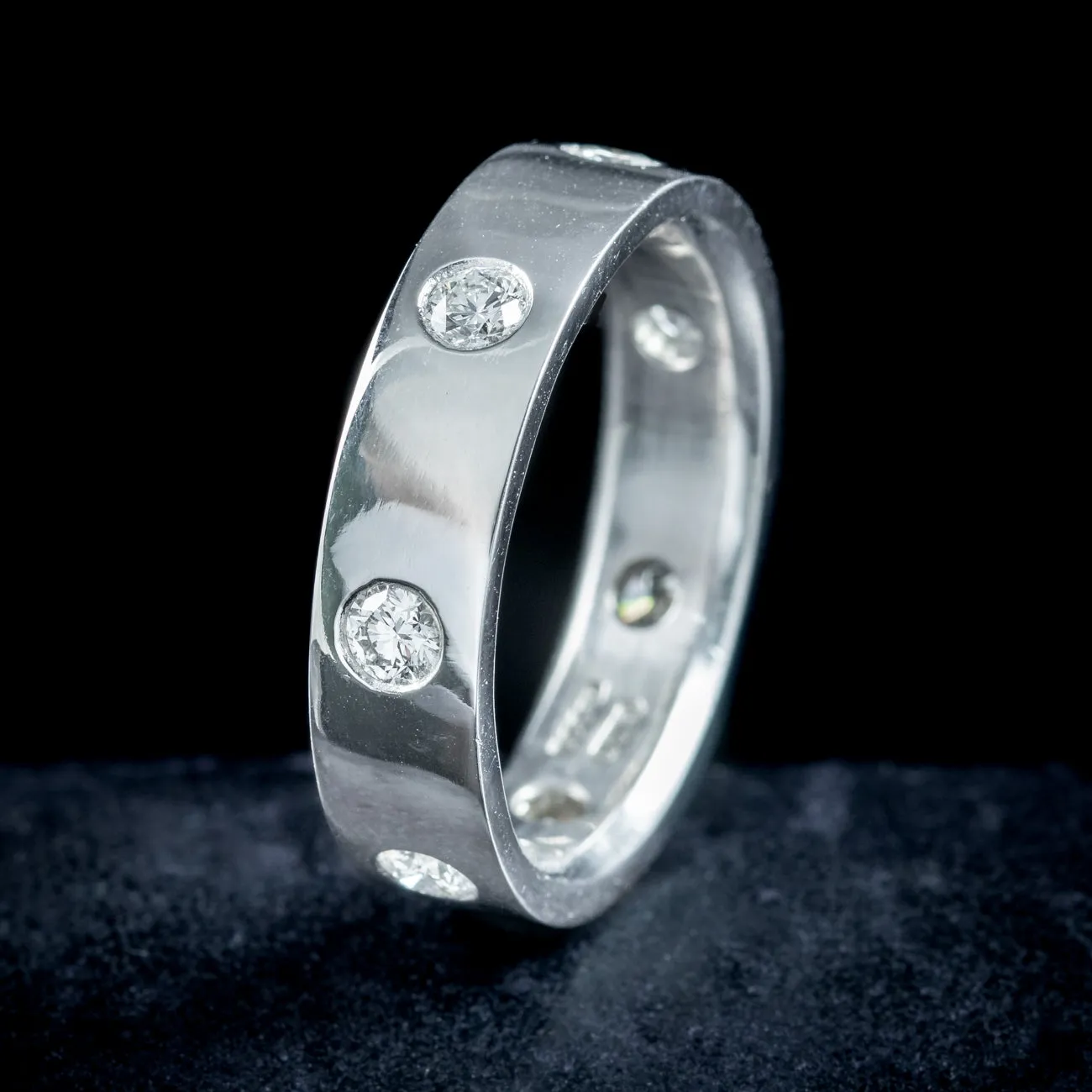 Art Deco Style Diamond Eternity Band Ring 1.4ct Diamond