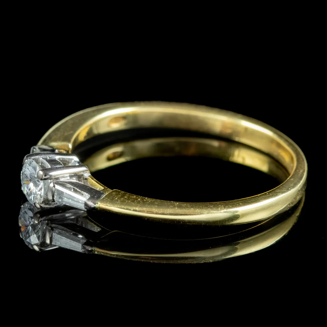 Art Deco Style Diamond Trilogy Ring 0.30ct Of Diamond
