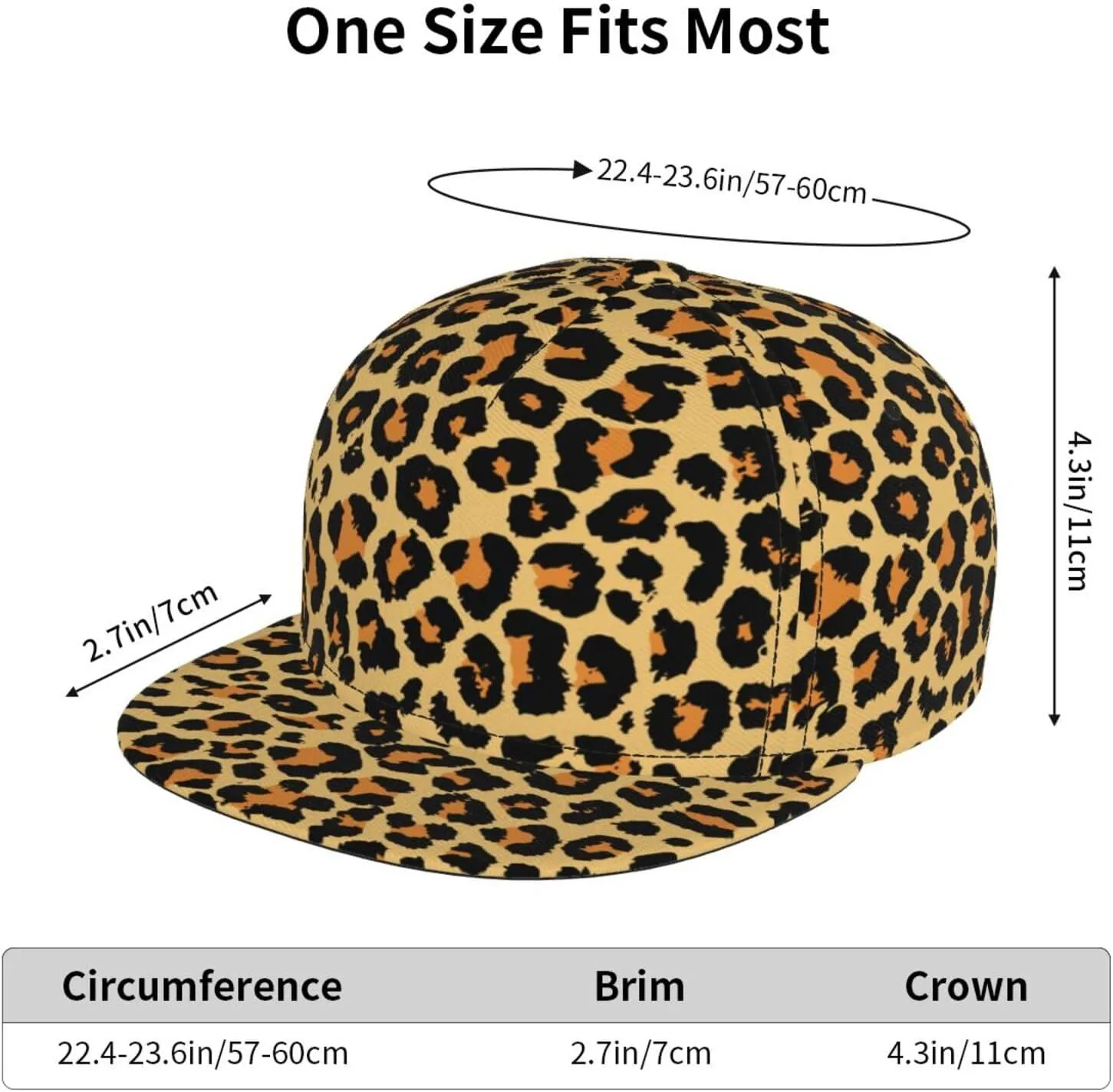 Baseball Cap, Flat Brim Snapback Hat, Unisex