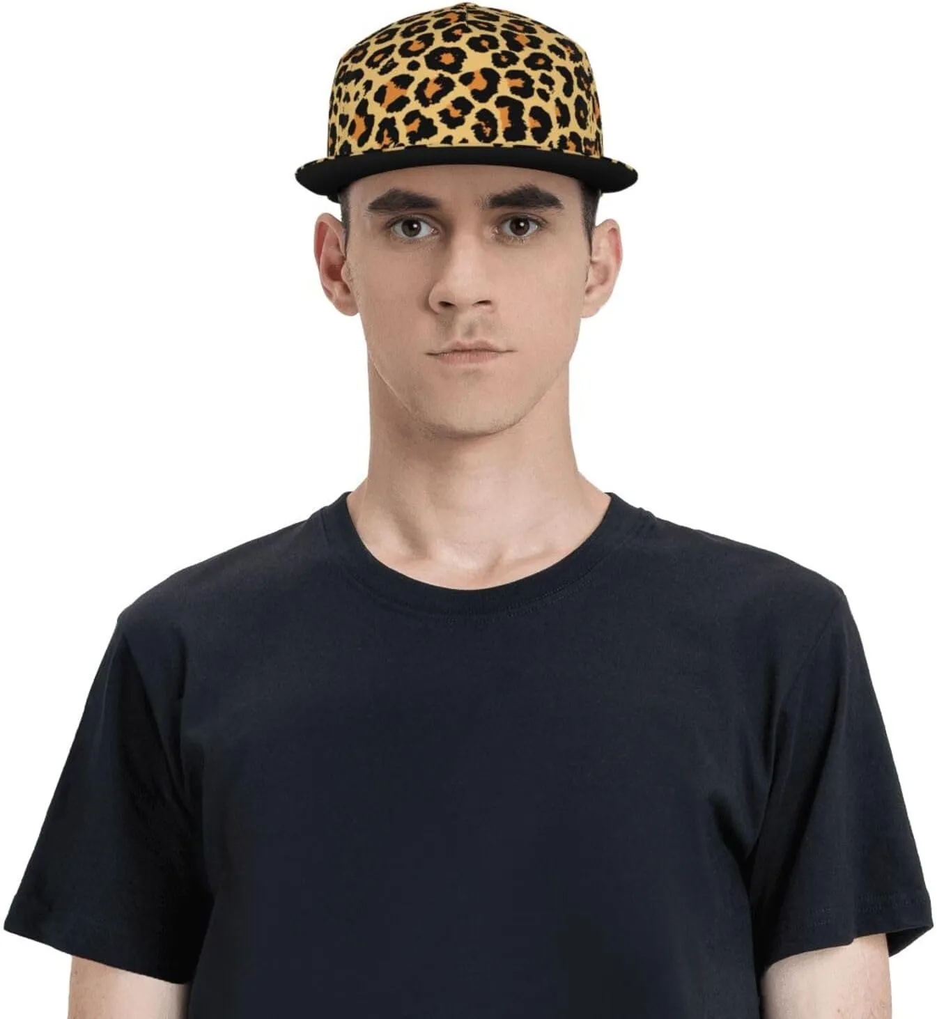 Baseball Cap, Flat Brim Snapback Hat, Unisex