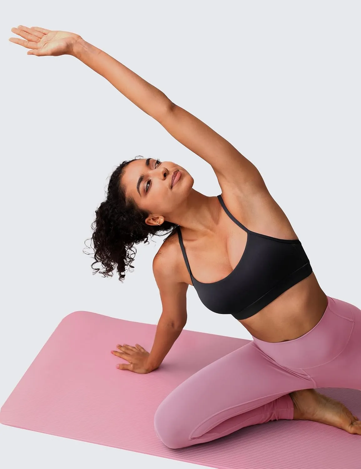 BAYDI Clouduxi Y Back Sports Bras for Women - Light Support Racerback Yoga Bra, A-C Cups