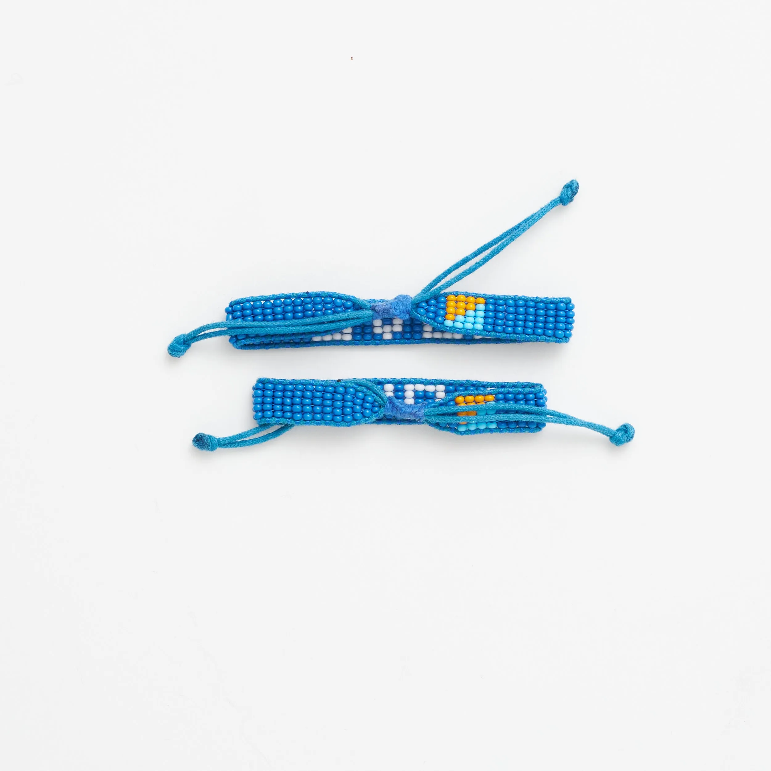Big & Kid Woven LOVE Bracelet Pack - Denim/White