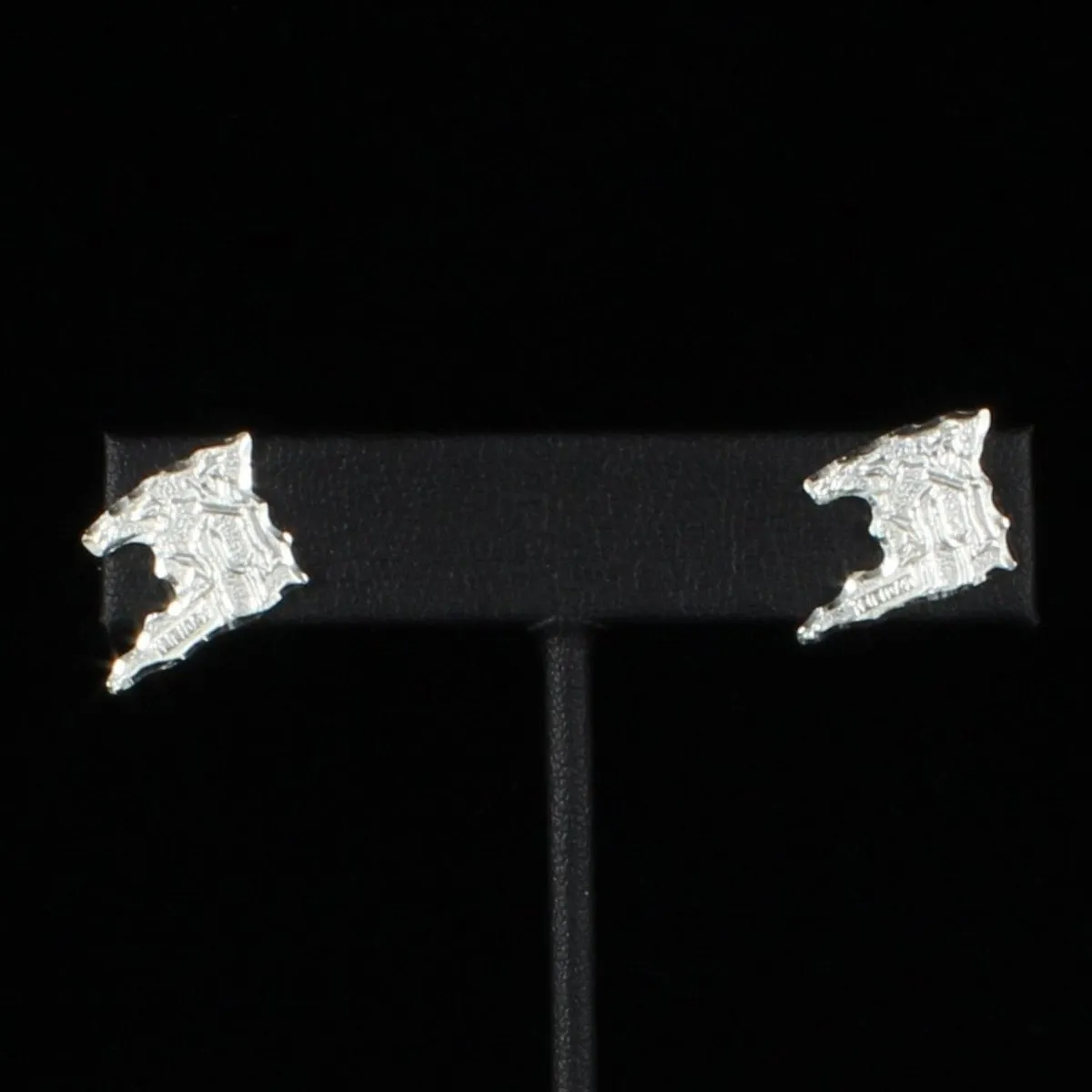Caribbijou Large Trinidad Map Stopper Stud Earring