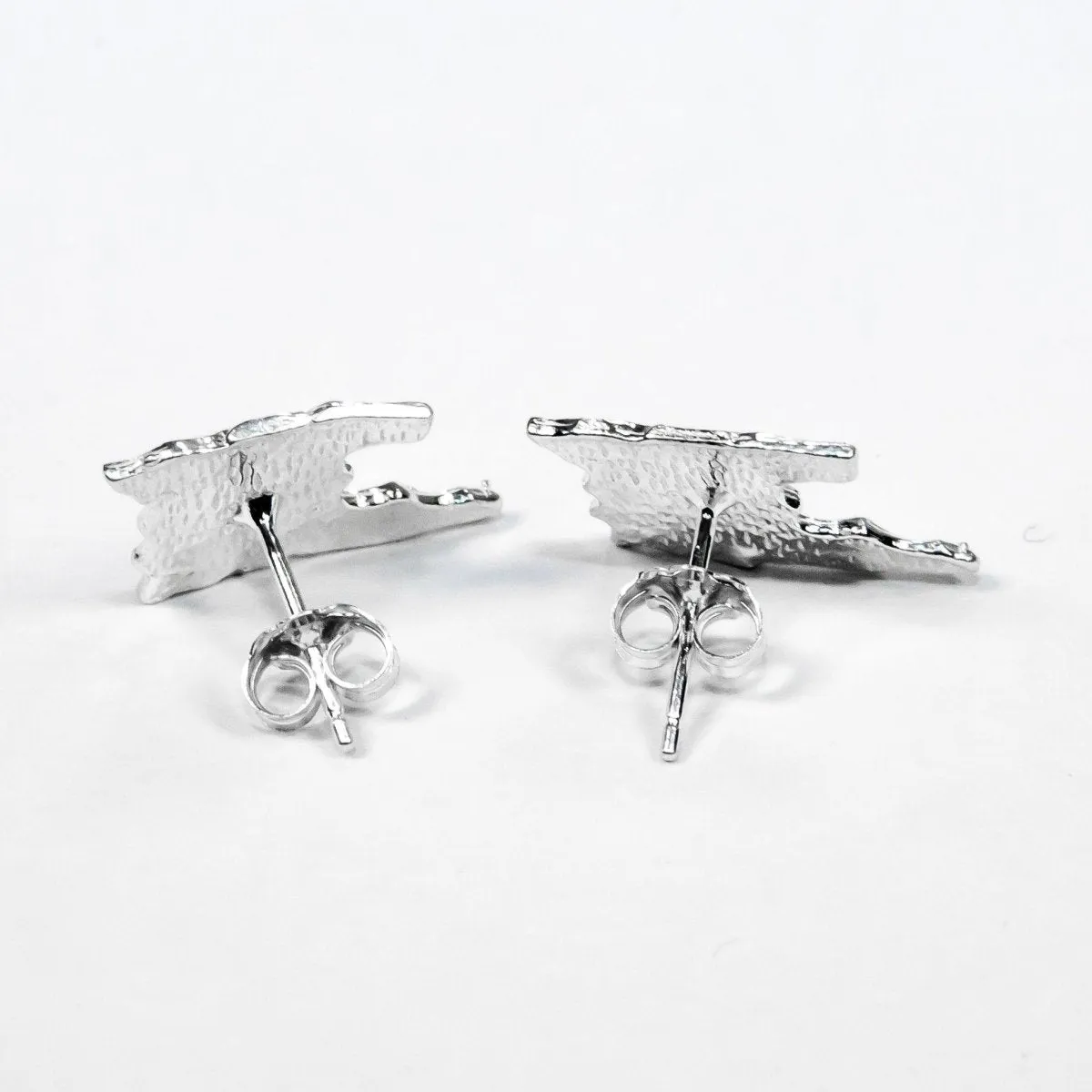 Caribbijou Large Trinidad Map Stopper Stud Earring