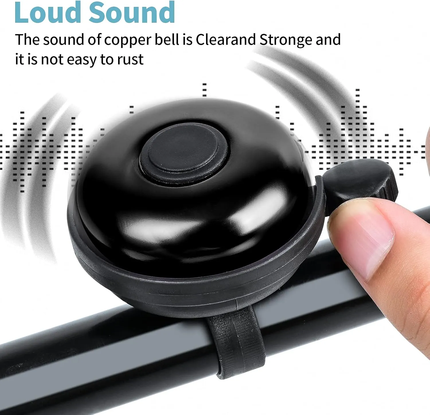 Classic Bike Bell, Aluminum Bicycle Bell, Loud Crisp Clear Sound Bicycle Bike Bell for Adults Kids