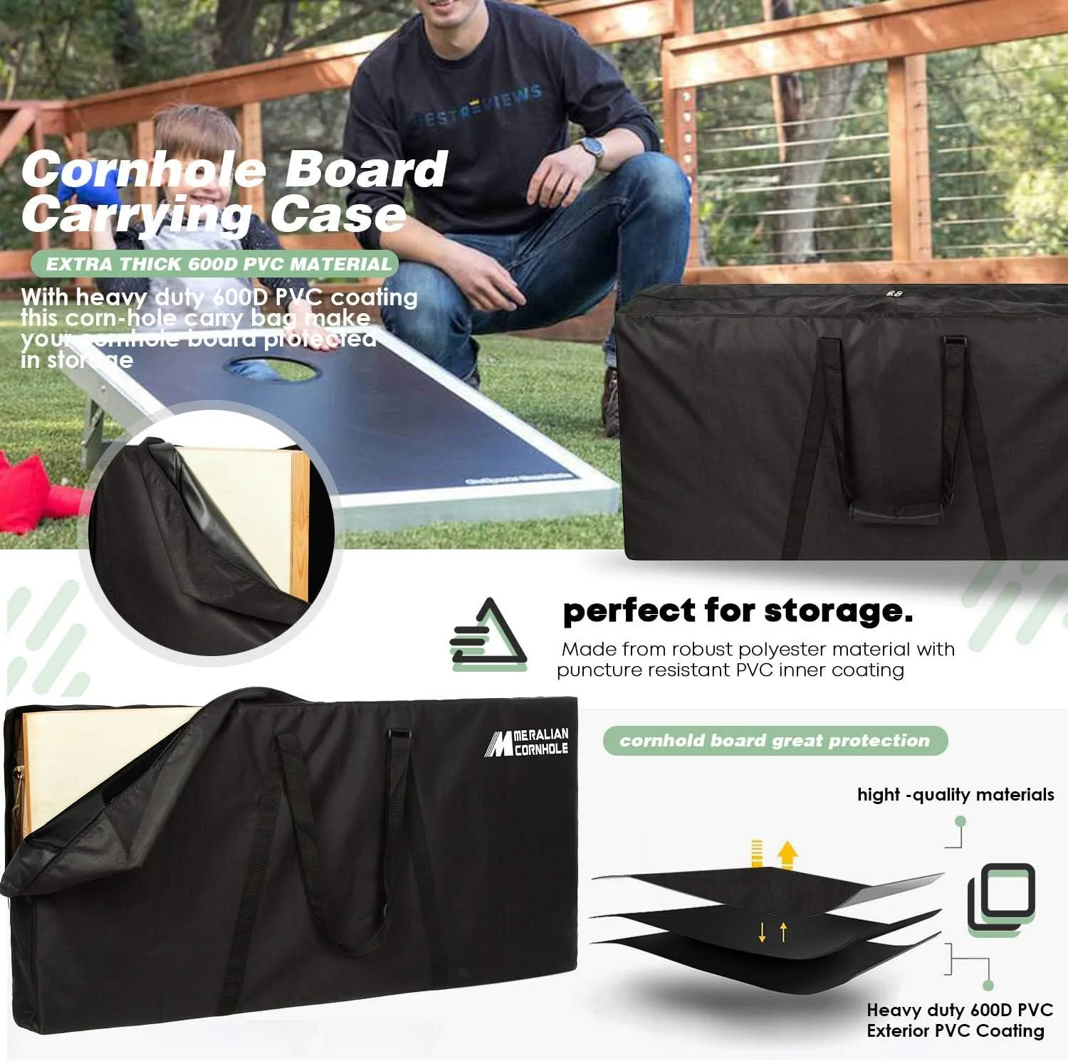 College Team Cornhole Boards, 2x4 Bag Toss Game Set, Officially Licensed Cornhole Game, Perfect for Tailgates