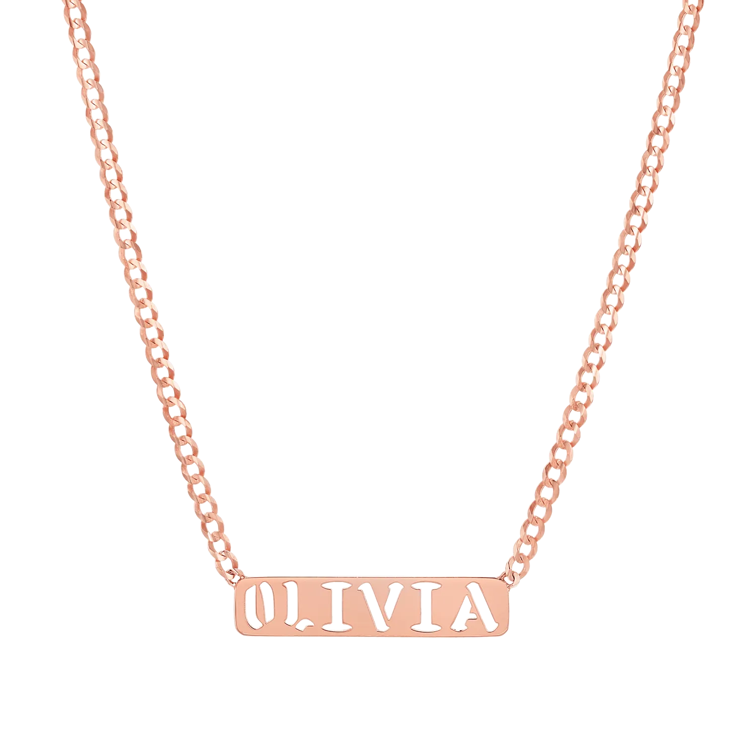 Cuban Link Custom Nameplate Necklace
