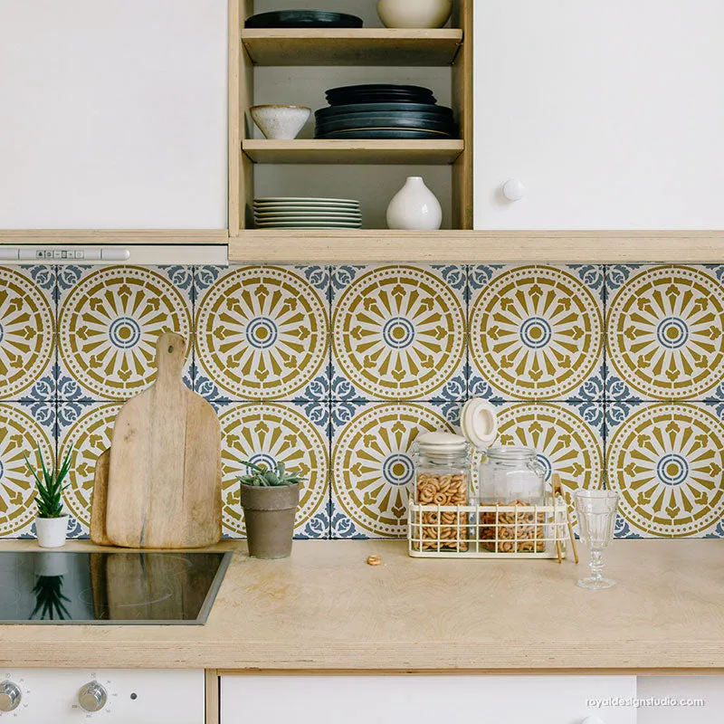 Delicate Tile Stencil