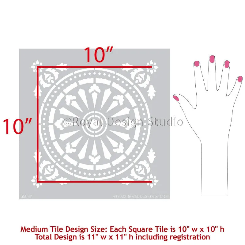 Delicate Tile Stencil