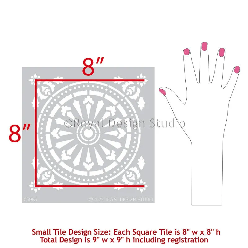 Delicate Tile Stencil