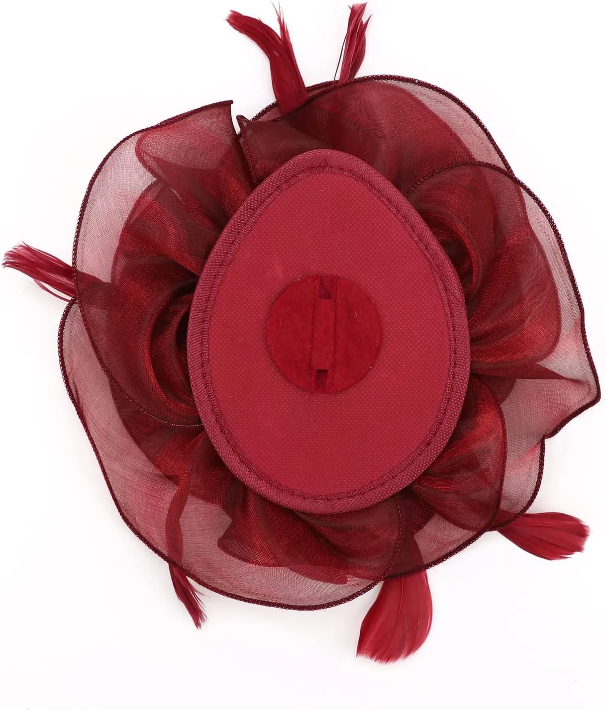 DRESHOW Fascinators Hat Tea Party Headwear Ribbons Feathers on a Headband and a Clip for Girls and Women