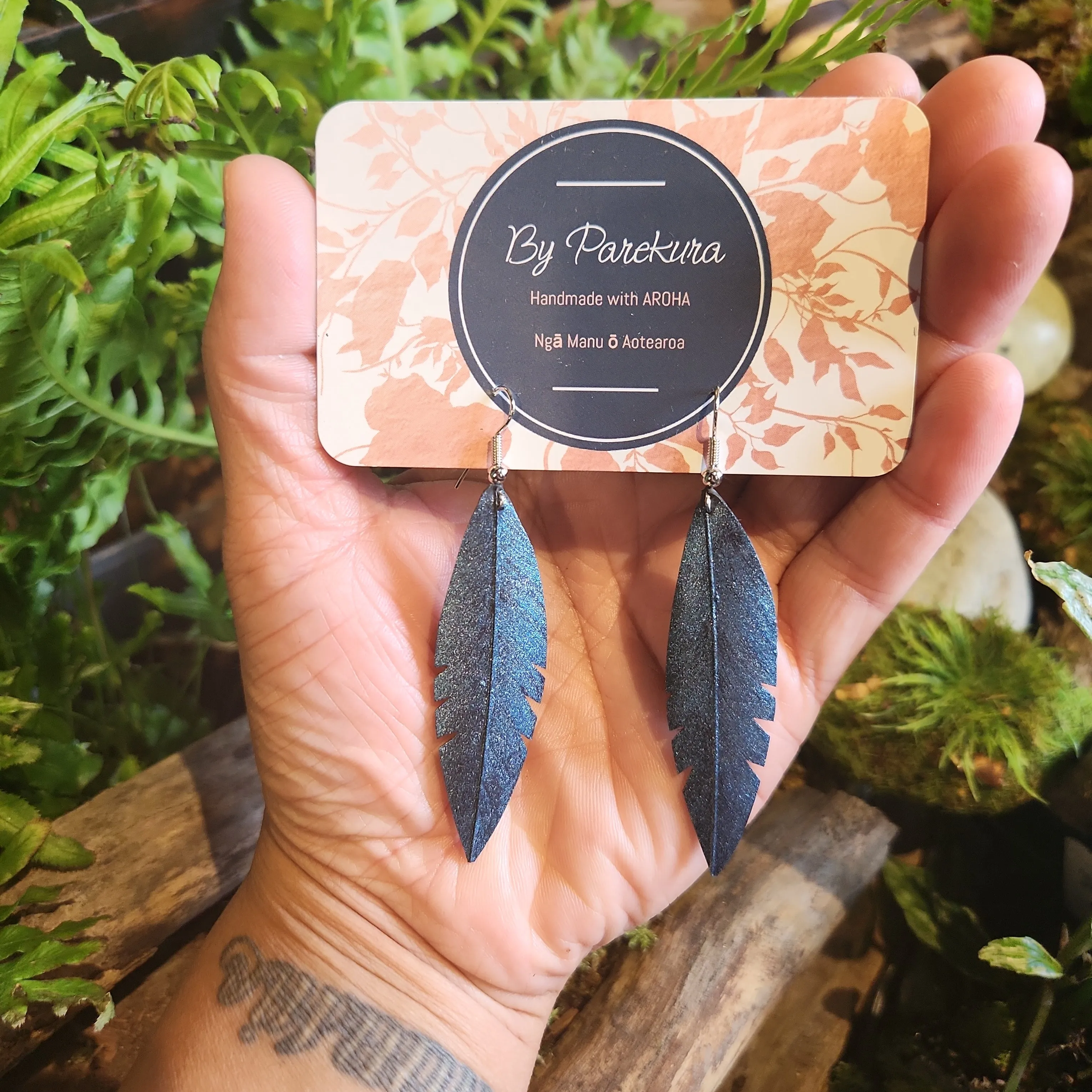 Feather earrings