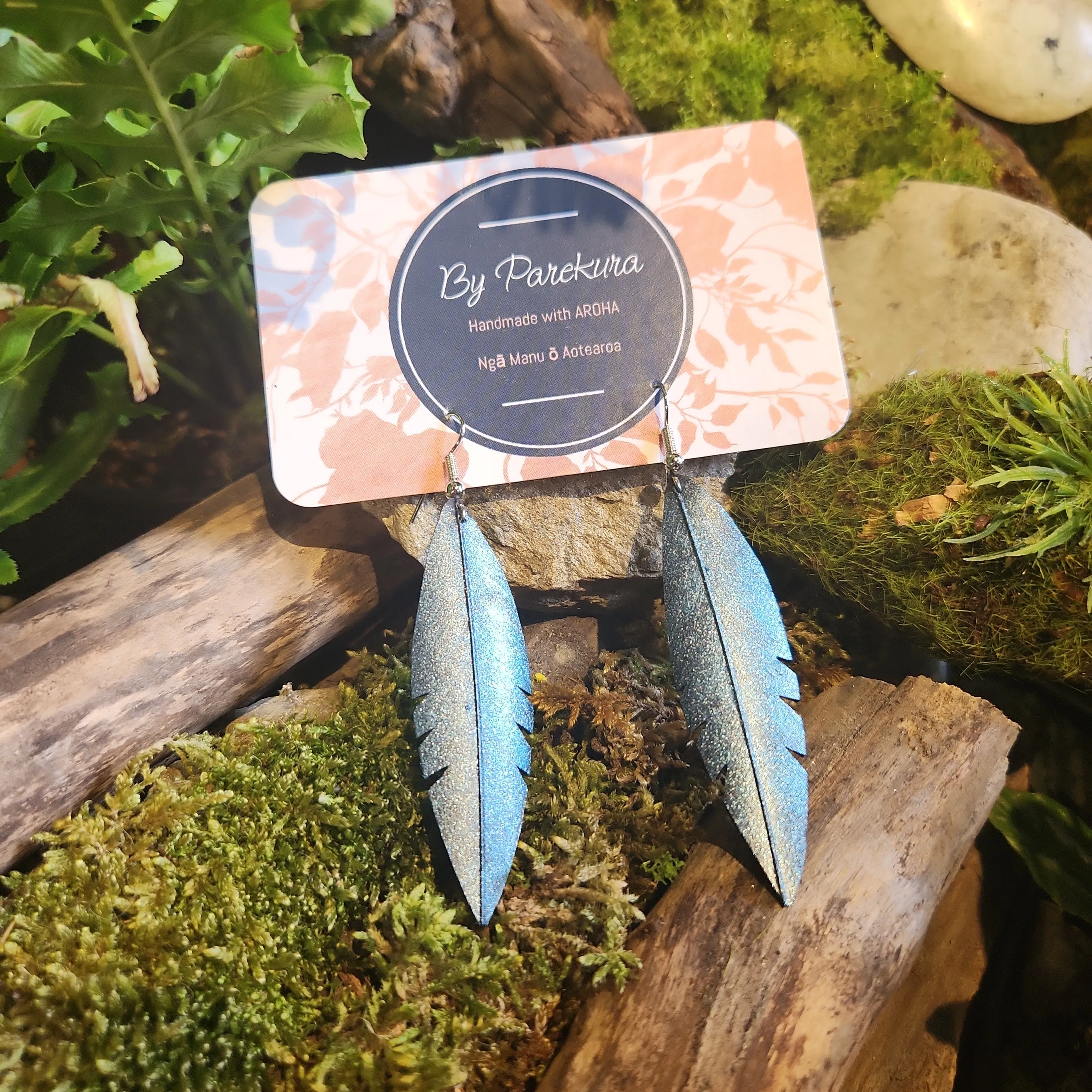 Feather earrings
