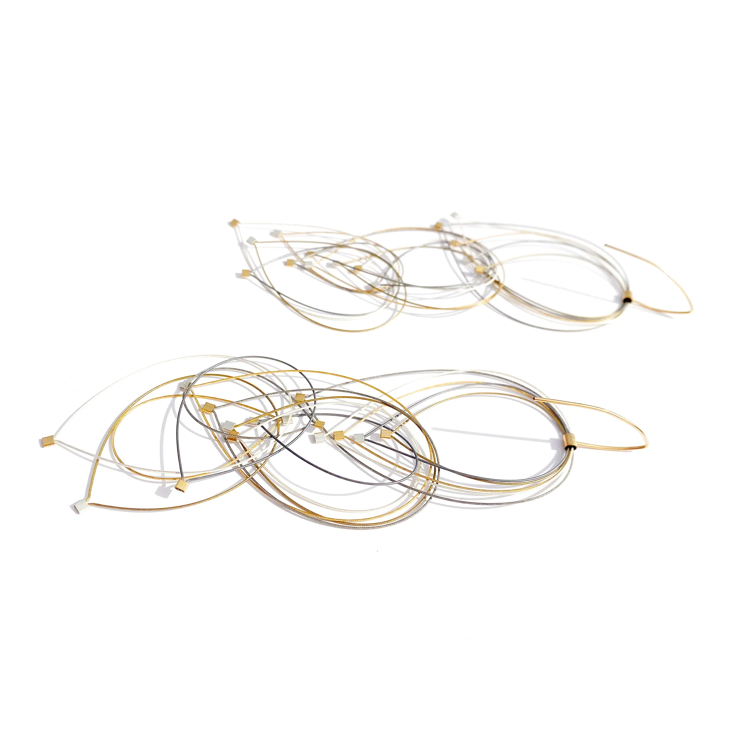 Feather Teardrop Hook Earrings (Maxi)