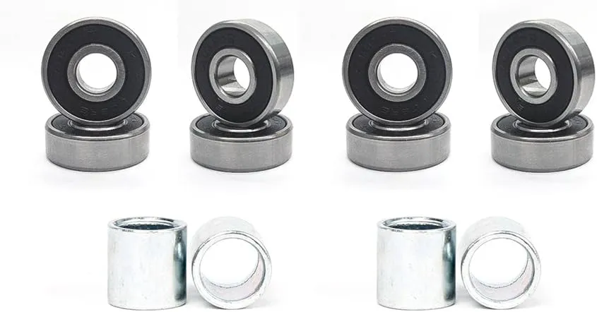 FREEDARE 58mm Skateboard Wheels 82a ABEC-7 Bearing Steel and Spacers(Pack of 4)