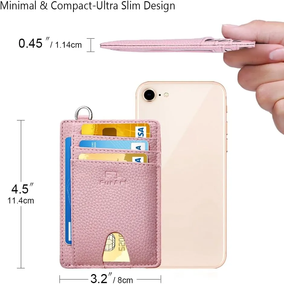 FurArt Slim Minimalist Wallet, Front Pocket Wallets, RFID Blocking, Credit Card Holder for Men & Women