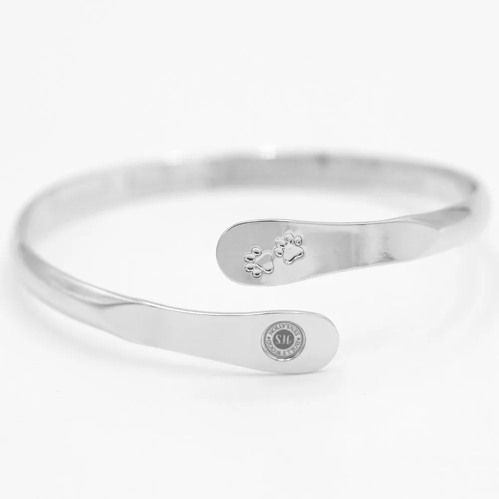 Gold Furry Friends Bracelets, Engraved  Furiends leave paw print in your heart- Paw Prints ( Furry Friends)