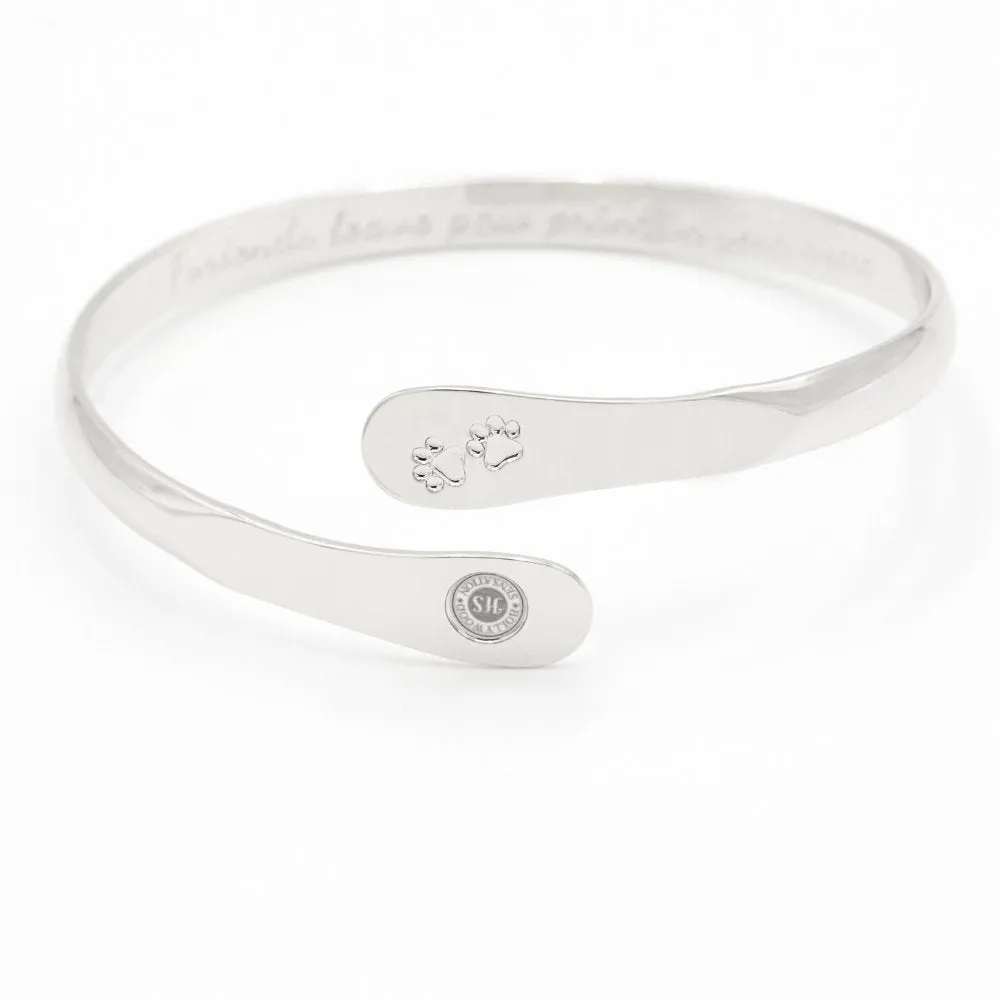 Gold Furry Friends Bracelets, Engraved  Furiends leave paw print in your heart- Paw Prints ( Furry Friends)