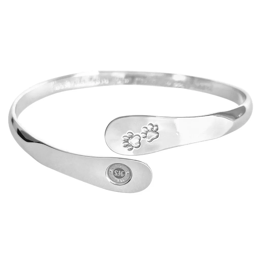 Gold Furry Friends Bracelets, Engraved  Furiends leave paw print in your heart- Paw Prints ( Furry Friends)