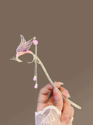 Hair Stick: Pink Phoenix
