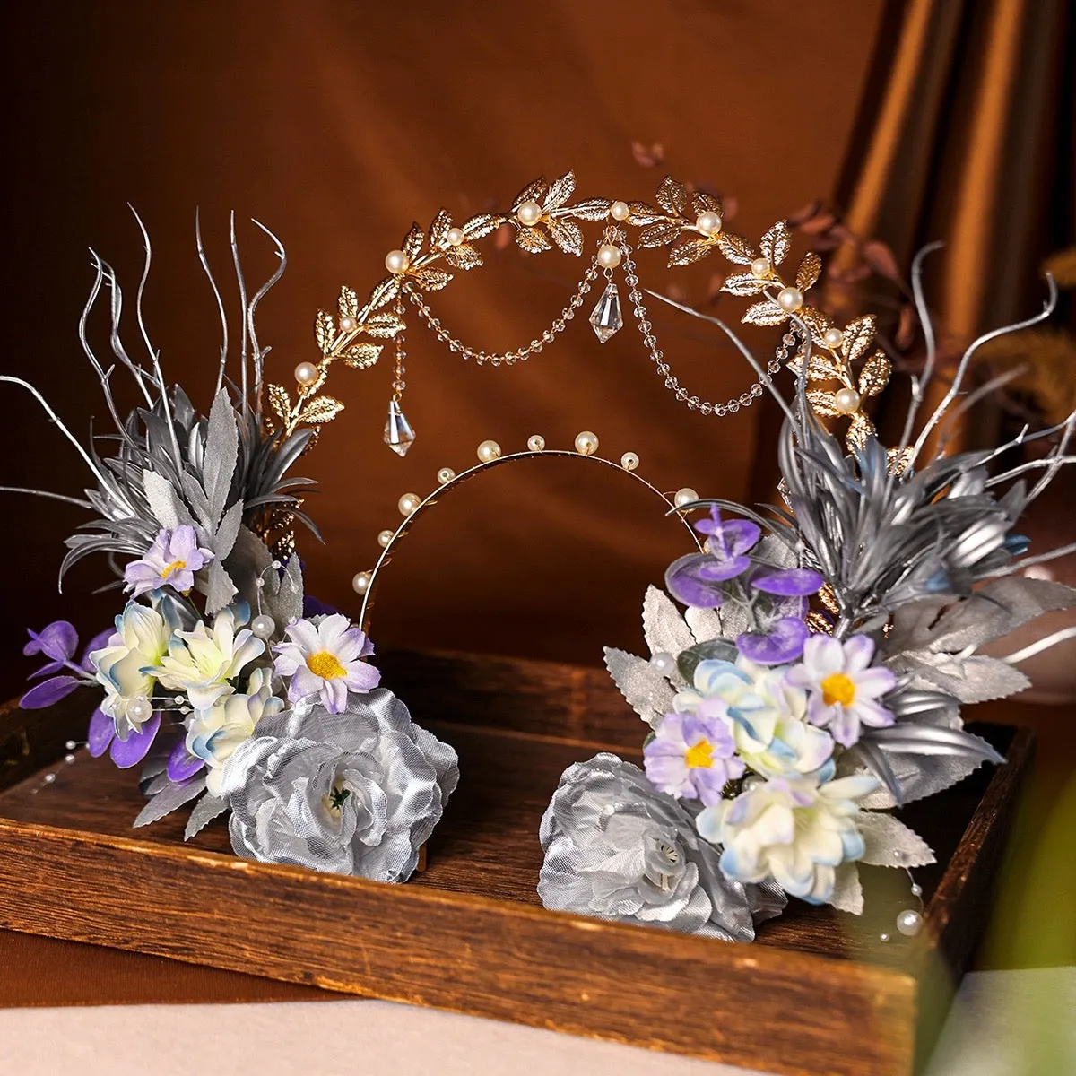 Hairband: Grey Rose