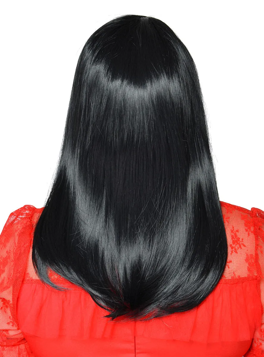 Lydia Womens Black Halloween Costume Wig