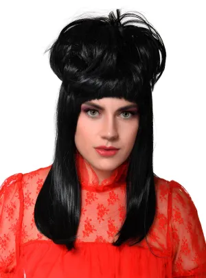 Lydia Womens Black Halloween Costume Wig