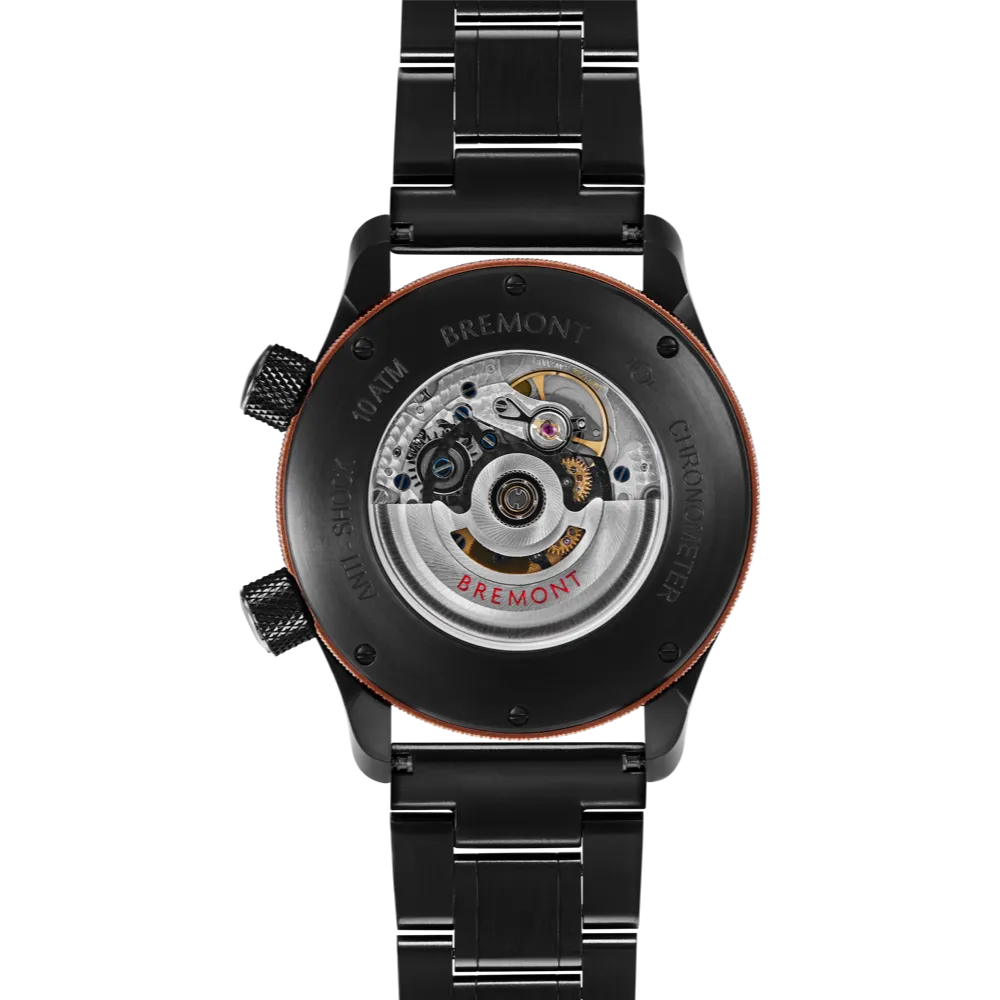MBII Custom DLC, Black Dial with Bronze Barrel & Open Case Back