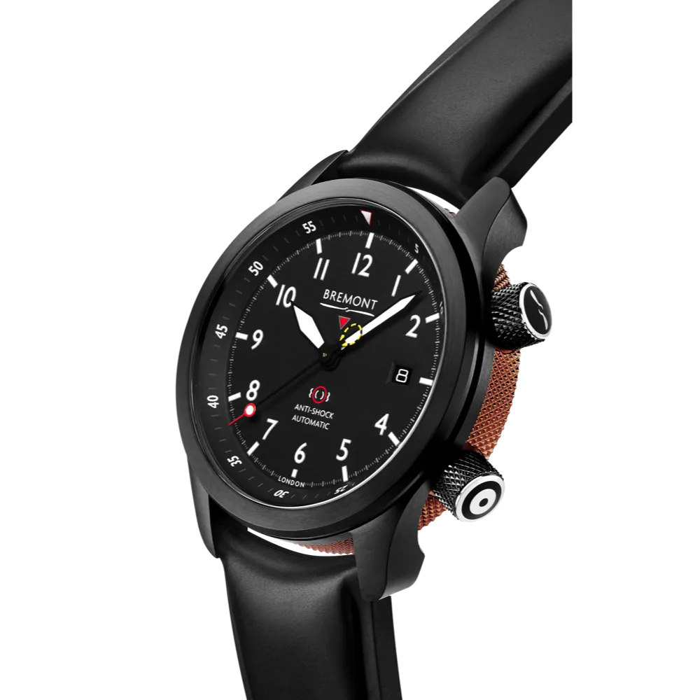 MBII Custom DLC, Black Dial with Bronze Barrel & Open Case Back