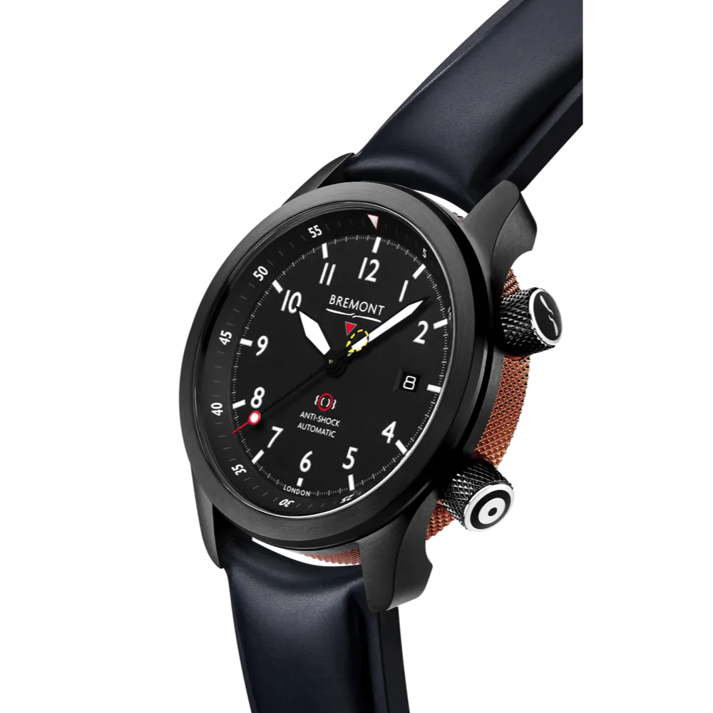 MBII Custom DLC, Black Dial with Bronze Barrel & Open Case Back