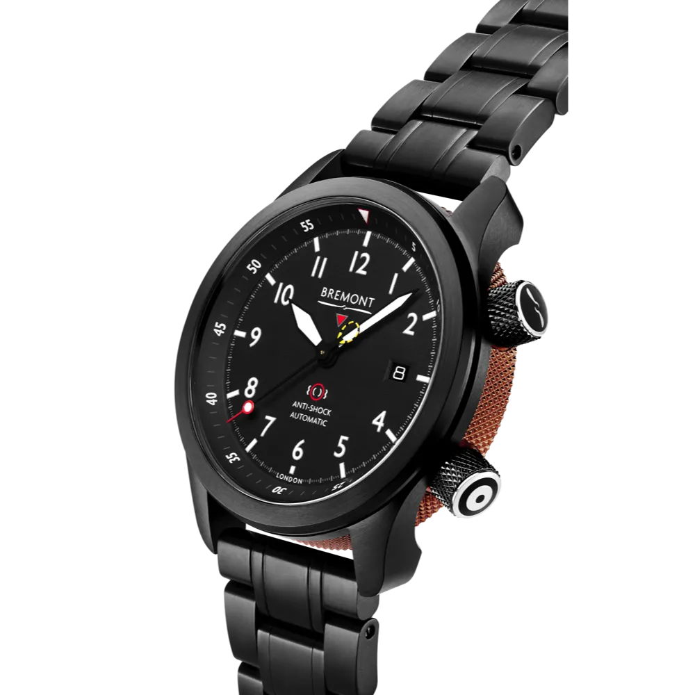 MBII Custom DLC, Black Dial with Bronze Barrel & Open Case Back