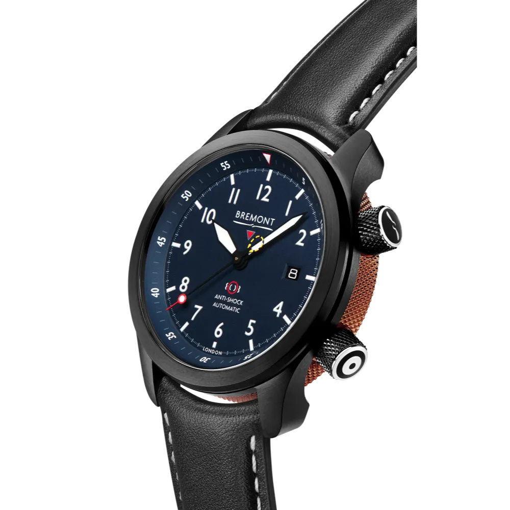MBII Custom DLC, Blue Dial with Bronze Barrel & Open Case Back