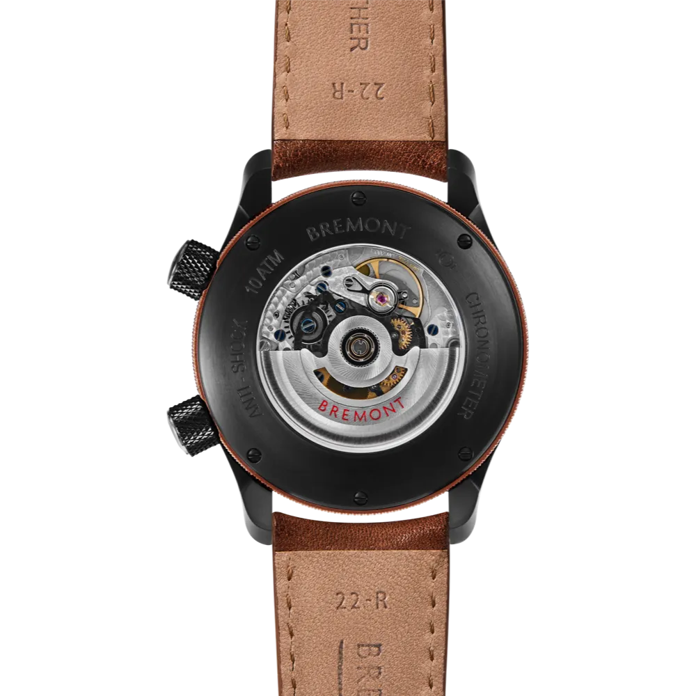 MBII Custom DLC, Blue Dial with Bronze Barrel & Open Case Back