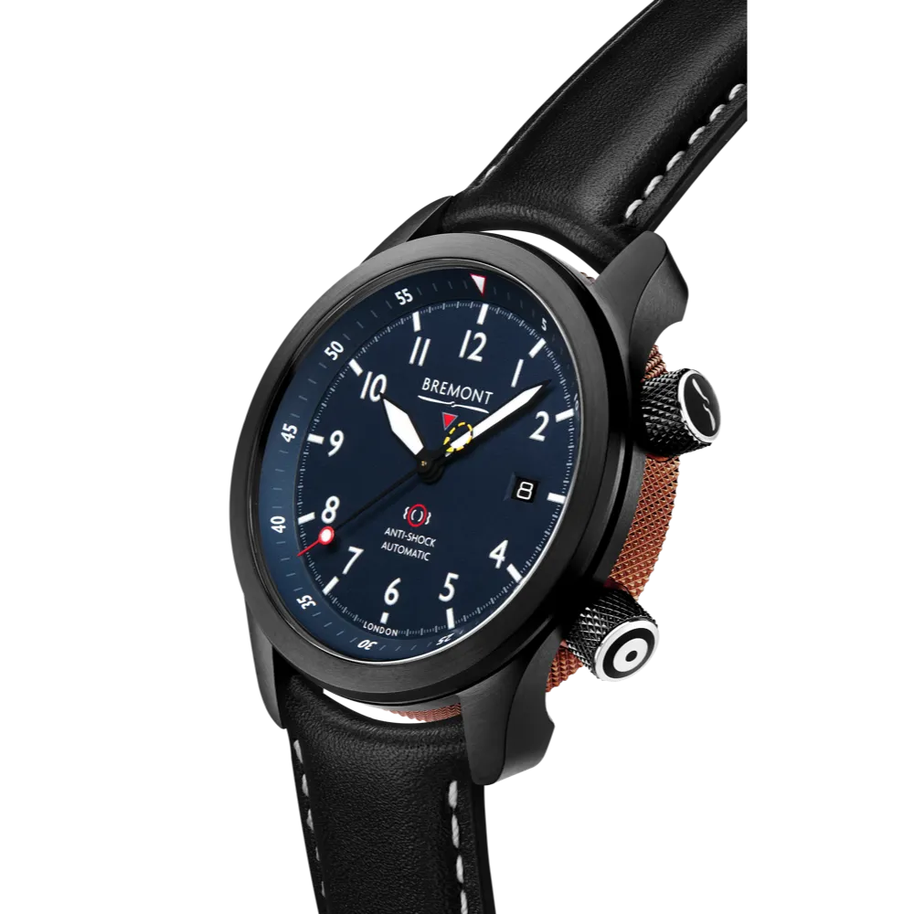 MBII Custom DLC, Blue Dial with Bronze Barrel & Open Case Back